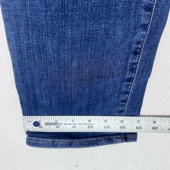 Express Classic Straight Hyper Stretch Jeans Mens 31/30 Blue Denim Pants 1820 - Picture 6 of 9